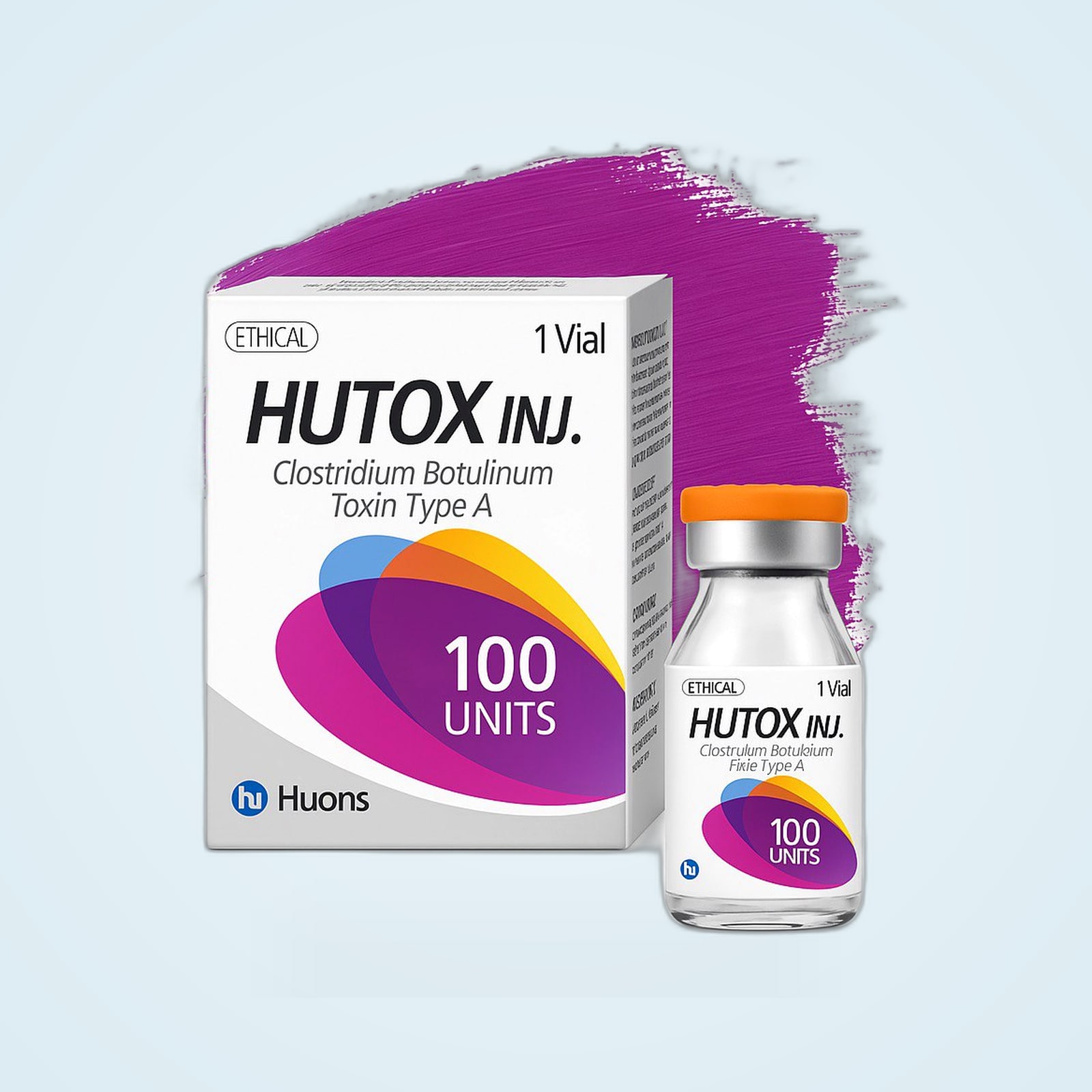 Envase del producto Hutox 100U