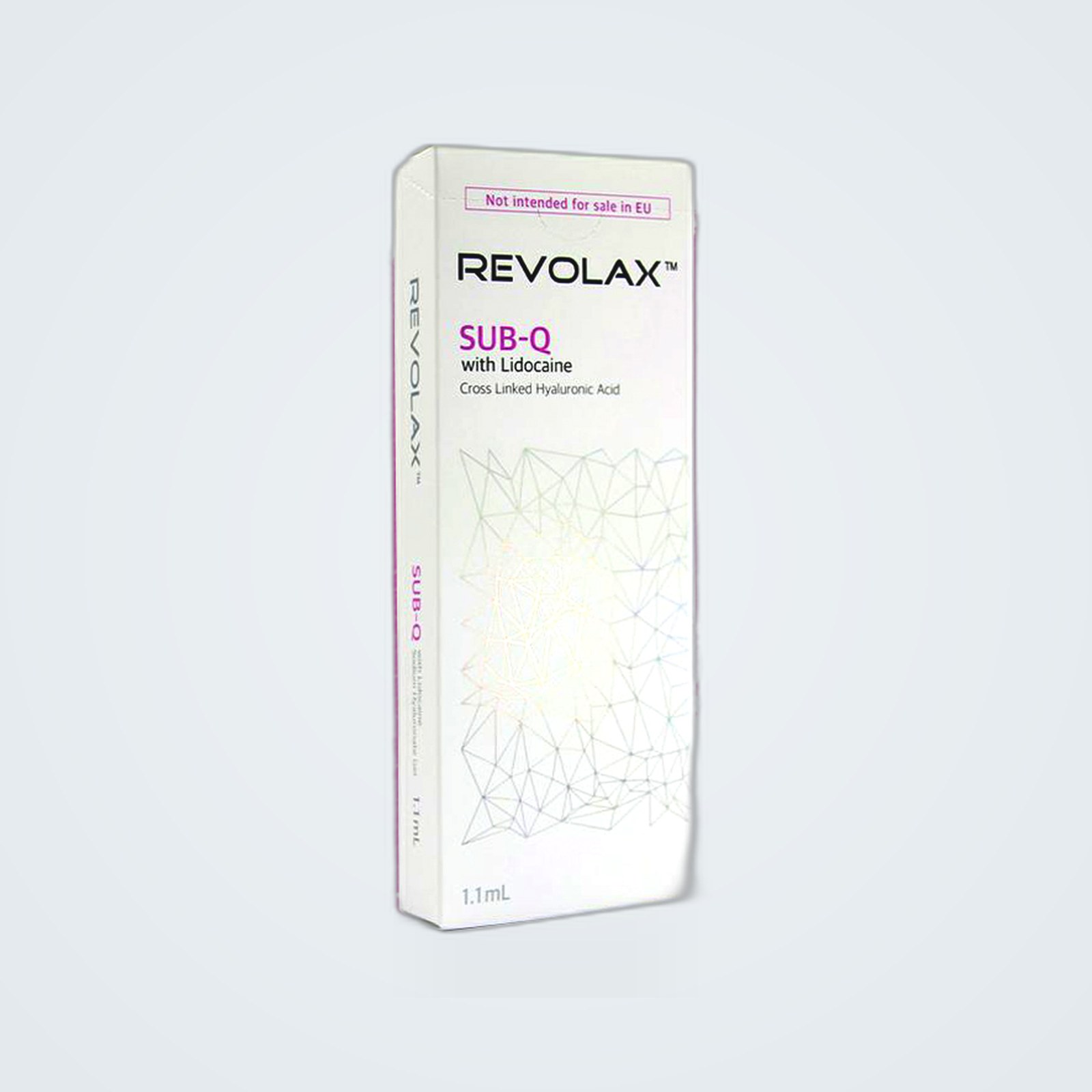 Envase del producto Revolax SUB-Q with Lidocaine